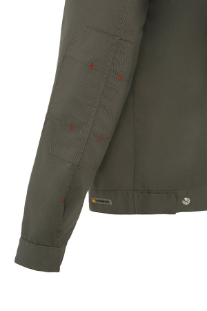 Костюм НЭКСТ (NEXT), куртка с отстегивающимися рукавами, брюки, хаки/красный