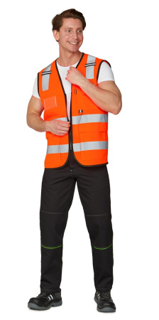 Жилет сигнальный "Ультра" оранжевый, 4СОП