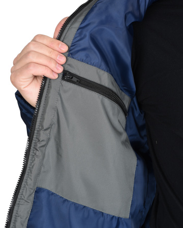 Куртка УРБАН синяя с серым