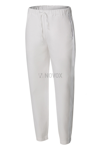 Брюки РИСТРЕТТО ШЕФ джоггеры белые