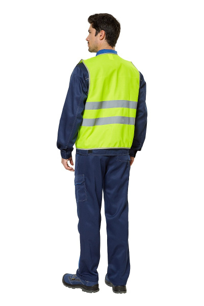 Жилет сигнальный с 2 СОП цвет лимон