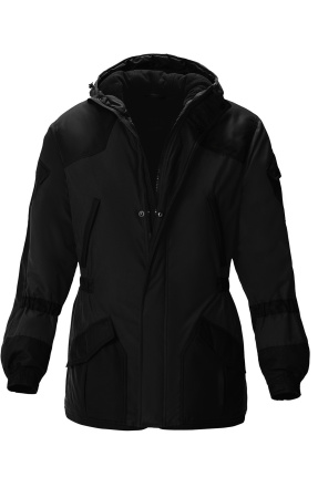 Костюм мужской Горка утепленный черный, тк.Берген, куртка, брюки