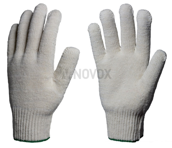 Перчатки х/б 10кл. ЛЮКС 42-44гр. 150текс, белые