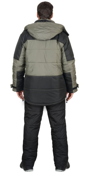 Костюм зимний "Европа" куртка, брюки, оливковый/черный