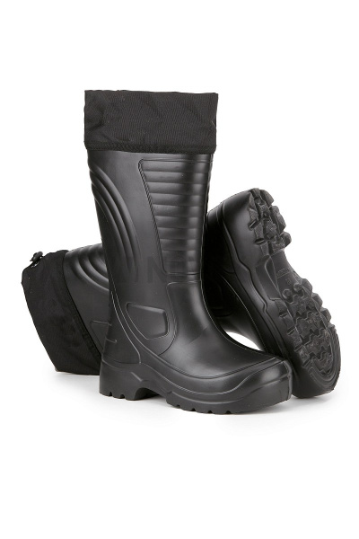 Сапоги ЭВА (-15С)  с надставкой, чулок, черный