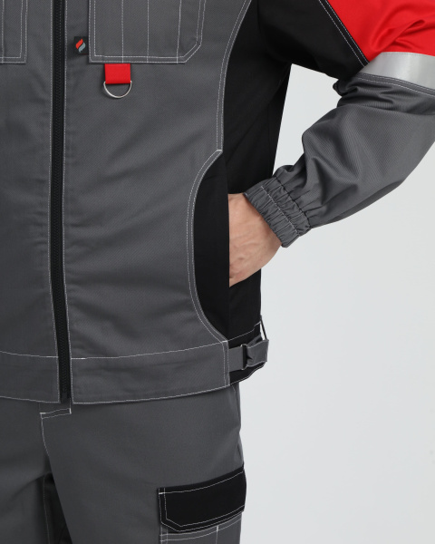 Костюм Формула-1 CH МВО (тк.Смесовая,240) брюки, серый/черный/красный