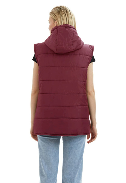 Жилет утеплённый "ДЕЛЬТА" , цвет: бордовый, ткань: Дюспо