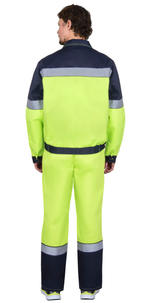 Костюм "ЛЕГИОНЕР" куртка, п/к, лимонный с темно-синим и СОП