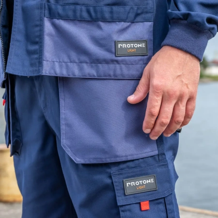 Куртка PROTONE LIGHT, синий/т.синий/оранжевый