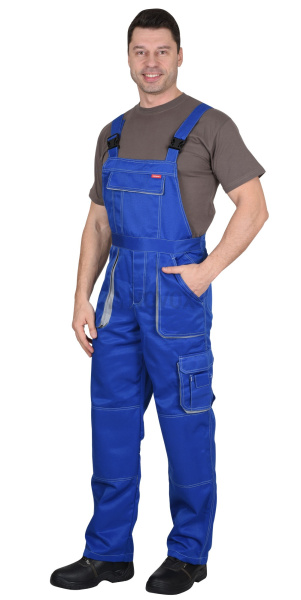 Полукомбинезон "CROWN",васильковый