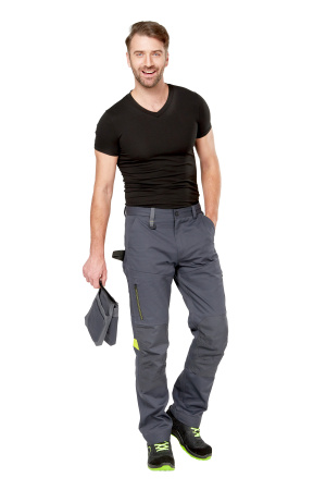 Брюки рабочие мужские летние/демисезонные "Мист" цвет т.серый/серый