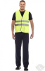 Сигнальный жилет "Спектр" лимонный с СВП (СОП)