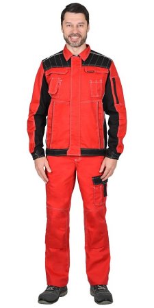 Куртка "Престиж" кор., красная с черным (ЧЗ)