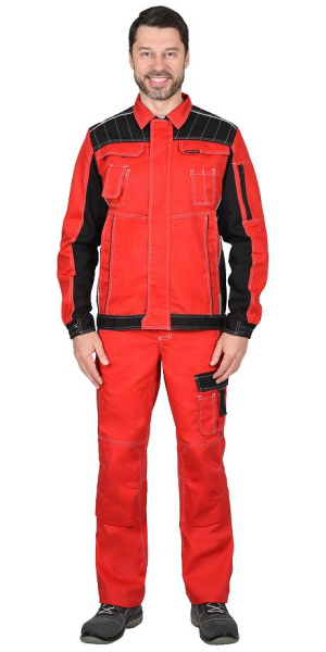 Куртка "Престиж" кор., красная с черным (ЧЗ)