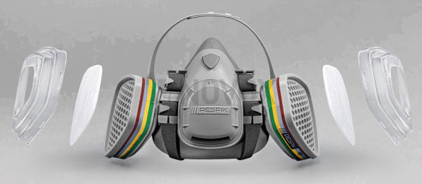 Комплект для защиты дыхания RESPIK® H800 А1В1Е1К1P2 R