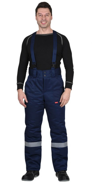 Костюм зимний "Рост-Арктика": куртка, брюки, т.синий/васильковый, тк.смесовая