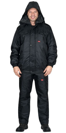 Костюм зимний "Полюс" куртка, брюки, черный