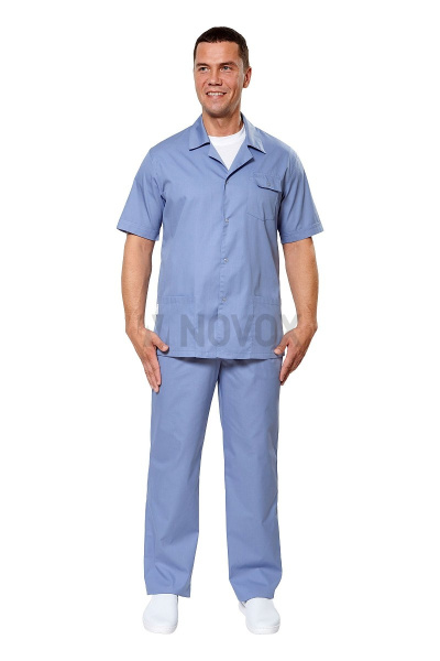 Куртка мужская "Крокус 2" цвет серо-голубой