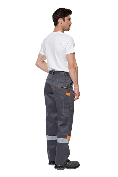 Костюм "Комфорт 1", куртка, брюки, цвет оранжевый/серый