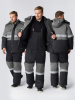 Костюм зимний "Нордхард-2" СОП (тк.Смесовая,250) п/к, черный/серый