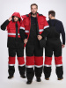 Костюм зимний "Нордхард-2" СОП (тк.Смесовая,250) п/к, черный/красный