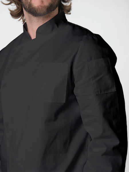 Китель повара Гастро (тк.Смесовая,160), черный