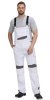 Полукомбинезон ЦИТРИН белый со средне-серым (ЧЗ)