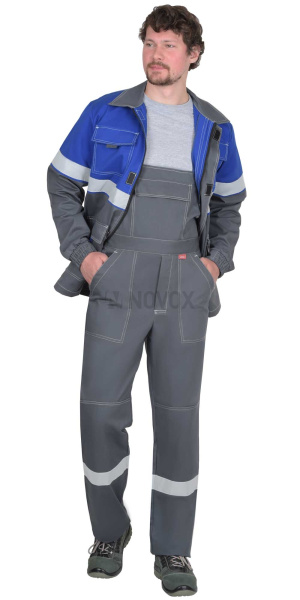 Костюм "Самотлор" куртка, п/к серый с вас, 80% х/б, 20% п/э, антистатическая нить 250 г/кв.