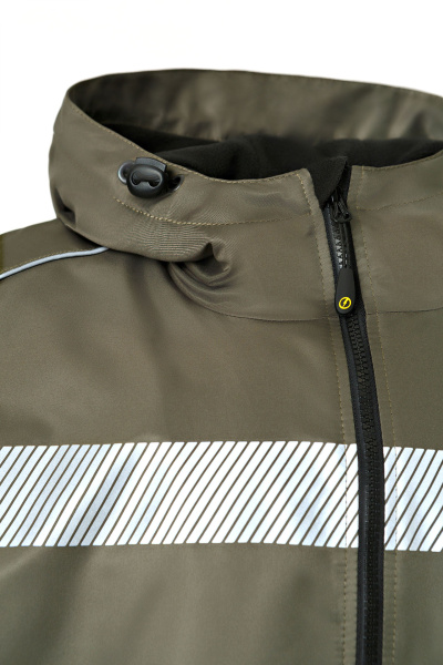 Ветровка КОТПРОФИ на флисе хаки