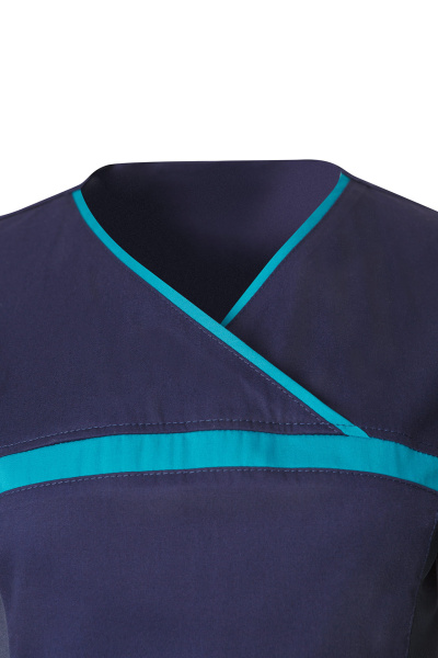 Блуза ЛИНДРЕД (Lindred) ОРИОН женская т.синяя/морская волна, рукав короткий