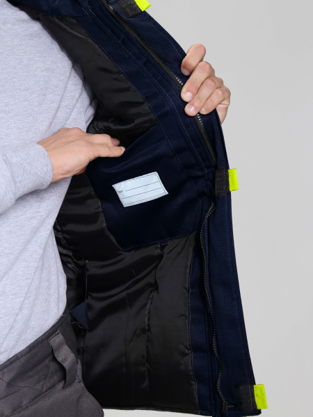 Жилет утепленный "Флофт" (тк.Смесовая,210), т.синий/васильковый