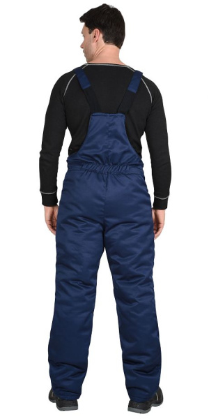 Костюм зимний "Бригадир" куртка, полукомбинезон, т.синий/василек