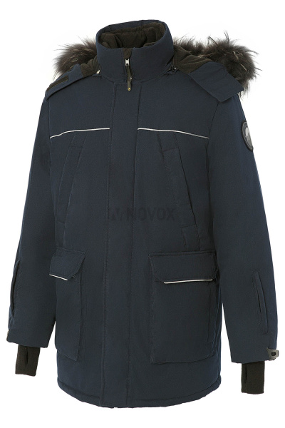 Куртка Домбай утепленная т.синяя, тк.Берген