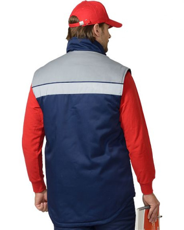 Жилет "СПЕЦ", синий/серый