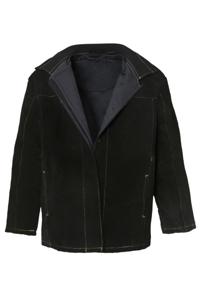 Костюм сварщика цельноспилковый КС30ОТ со съёмным утеплителем Минпромторг черный