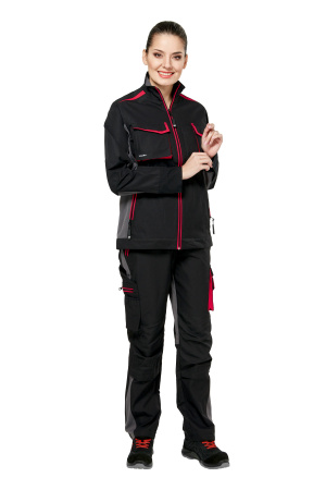 Куртка рабочая женская летняя/демисезонная "Студио" цвет черный
