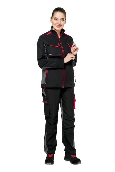 Куртка рабочая женская летняя/демисезонная "Студио" цвет черный