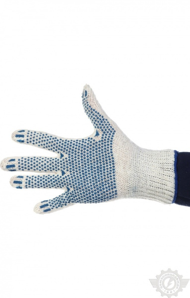 Перчатки трикотажные с ПВХ Точка