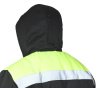 Костюм мужской утеплённый "Коммунальщик" чёрный/лимонный, куртка + п/к