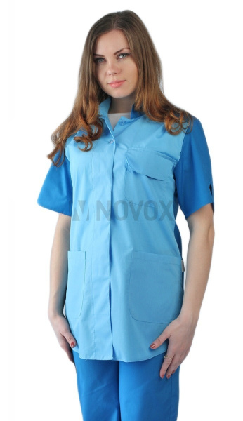 Костюм женский "Октава" голубой со св-голубым