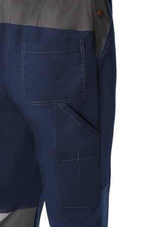 Полукомбинезон ТЕЙКЕР Проф темно-синий/темно-серый