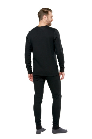 Термобелье трикотажное "Outdoor" с хлопком, цвет черный