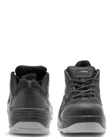 Полуботинки (кроссовки) "ТЕХНИК" нат.кожа/текстиль, цвет: черный