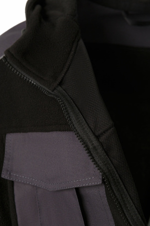 Толстовка Статус (STATUS) комбинированная графит/черная