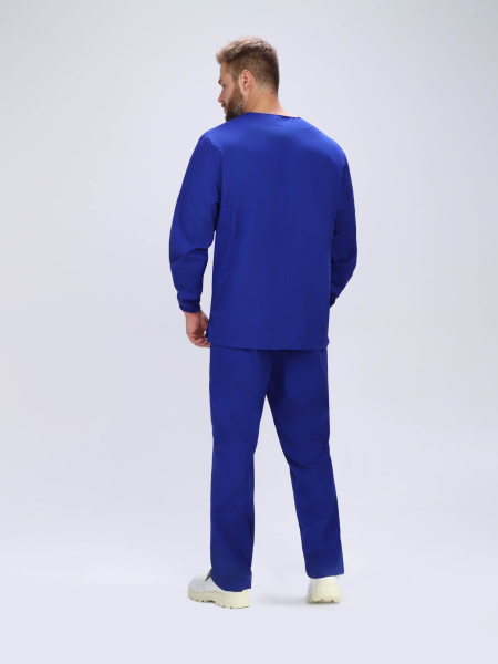 Мужской костюм ХАССП-База (ткань ТиСи, 120), васильковый