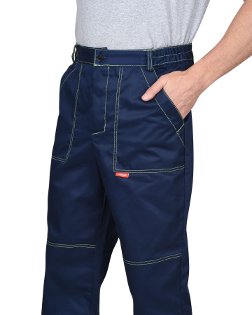 Костюм летний «НАВИГАТОР» куртка, брюки, т.синий/лимонный