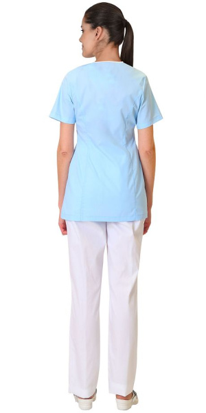 Блуза "ДЖУЛИЯ" женская голубая