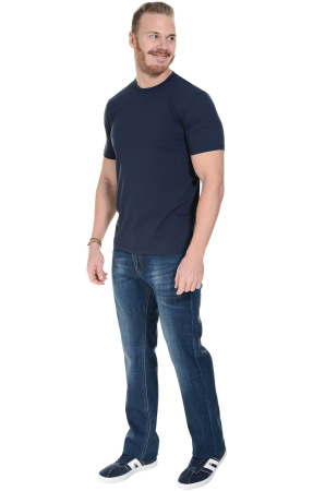 Футболка LUXE (ЛЮКС) мужская темно-синяя