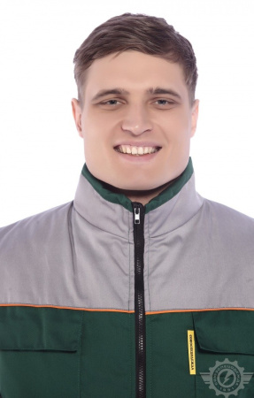 Жилет "Профессионал" зимний зеленый-светло-серый