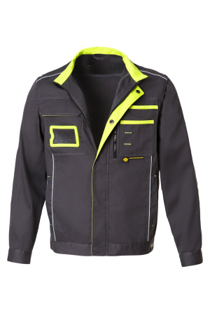 Костюм НЭКСТ (NEXT), куртка с отстегивающимися рукавами, брюки, графит/лимонный